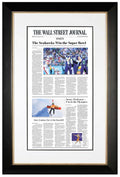 The Seahawks Win the Super Bowl (Front Page - Sports Section) | The Wall Street Journal, Framed Article Reprint, February 9, 2026