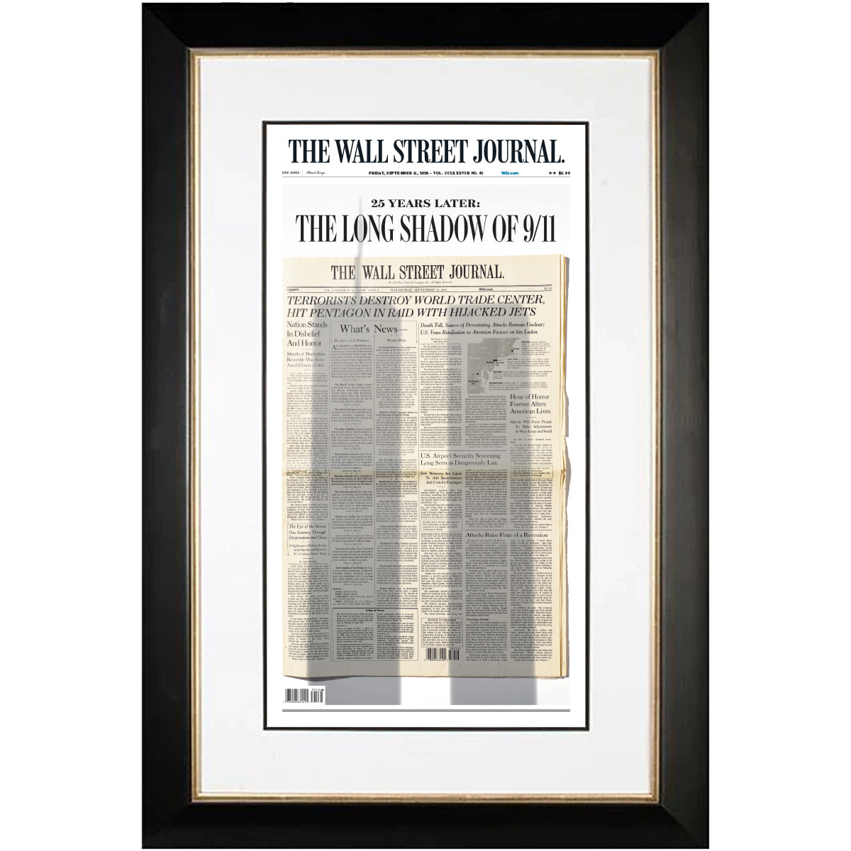 25 Years Later: The Long Shadow of 9/11 | The Wall Street Journal, Framed Reprint, September 11, 2026