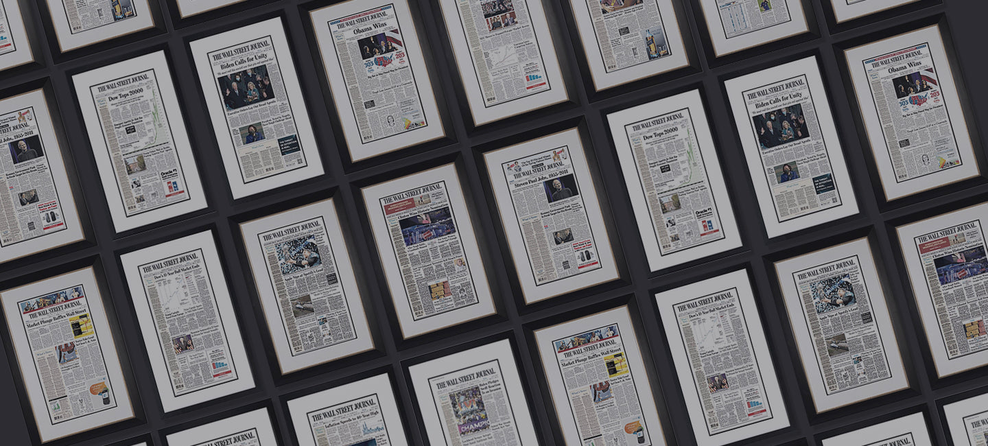 The Wall Street Journal Custom Framed Reprints The Wall Street Journal Framed Reprints
