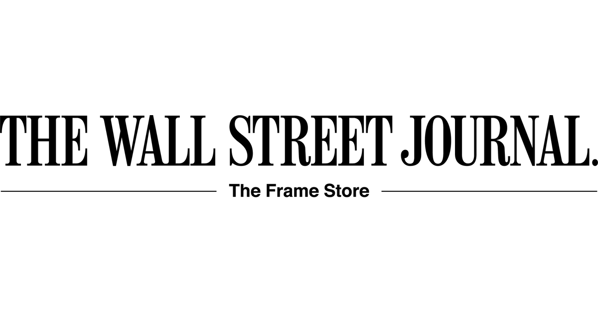 The Wall Street Journal Custom Framed Reprints The Wall Street