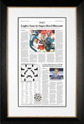 Eagles Soar in Super Bowl Blowout (Front Page - Sports Section) | The Wall Street Journal, Framed Reprint, February 10, 2025