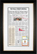 2008 Market Plunge | The Wall Street Journal Framed Reprint, September 30, 2008
