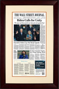 Biden Inauguration | The Wall Street Journal, Framed Reprint, Jan. 21, 2021