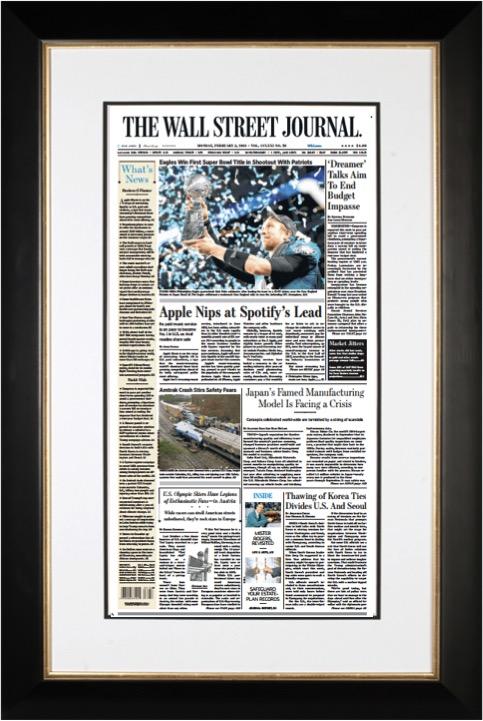 Eagles Win First Super Bowl Title, Feb. 5, 2018 | Framed Reprint