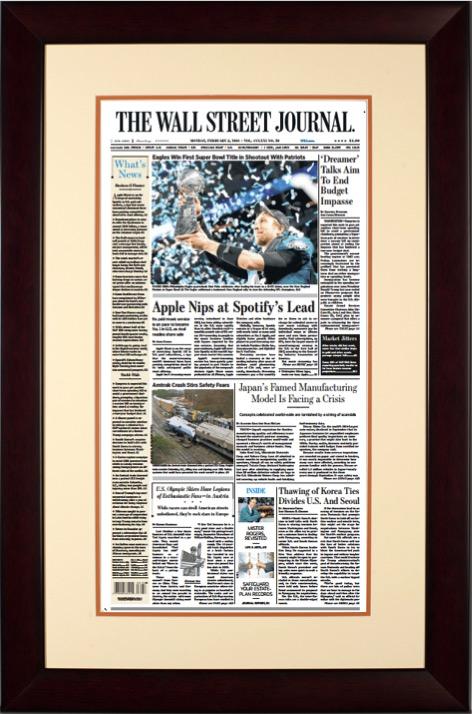 Eagles Win First Super Bowl Title, Feb. 5, 2018 | Framed Reprint