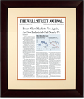 End of Dot-Com Bubble | The Wall Street Journal, Framed Article Reprint, Oct. 10, 2002