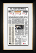Wall Street Crisis: Lehman Merrill AIG | The Wall Street Journal Framed Reprint, September 15, 2008