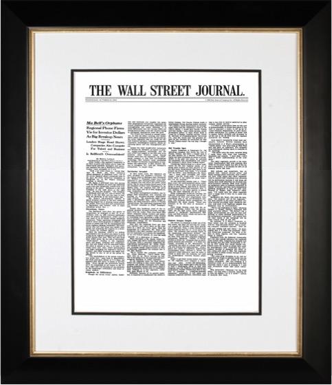 Ma Bell's Orphans | The Wall Street Journal, Framed Article Reprint, Oct. 19, 1983