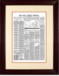 Framed Wall Street Journal Full Page (pre-2001)