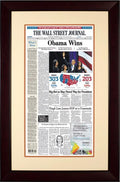 Obama Wins / Election 2012 | The Wall Street Journal Framed Reprint, November 7, 2012