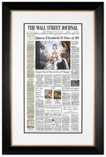 Queen Elizabeth II Dies at 96 | The Wall Street Journal, Framed Reprint, September 9, 2022