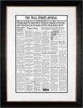 Terrorists Destroy World Trade Center | The Wall Street Journal Framed Reprint, September 12, 2001