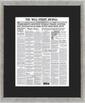 Terrorists Destroy World Trade Center | The Wall Street Journal Framed Reprint, September 12, 2001