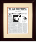 First iPhone Launch | The Wall Street Journal, Framed Article Reprint, Jan. 10, 2007